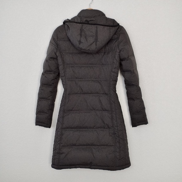 MICHAEL Michael Kors Detachable Hooded Down/Feather Maxi Puffer Gray Jacket XS - Picture 2 of 16
